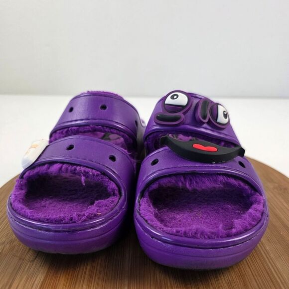 Mcdonald`s x Crocs Grimace Purple Unisex‎ Cozzzy Sandals Sz 8 Womens Sz 6 Mens main image 8
